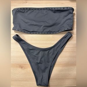 Skims Swim Set Gunmetal